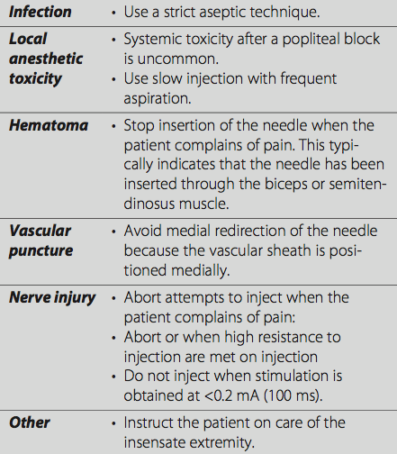 Popliteal Sciatic Nerve Blocks Intertendinous Lateral Approach Nysora The New York School 7353